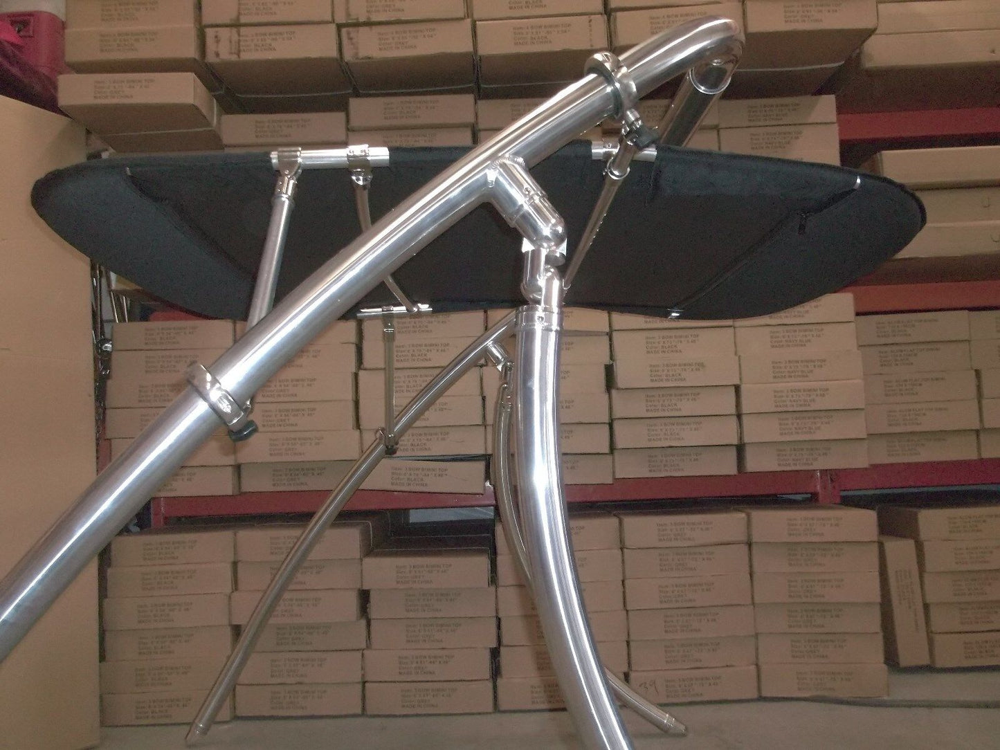 FASWORX Boat Bimini top That mounts on Tower. Shade Canopy That mounts to Round Tower Tube. 60w x 65d