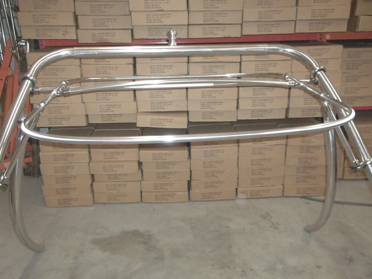 FASWORX Boat Bimini top That mounts on Tower. Shade Canopy That mounts to Round Tower Tube. 60w x 65d
