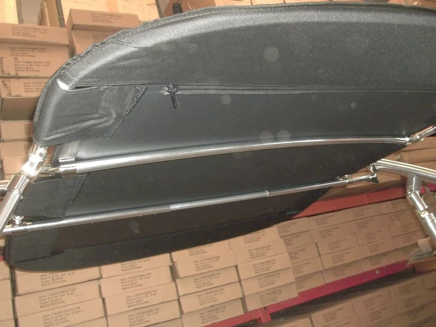FASWORX Boat Bimini top That mounts on Tower. Shade Canopy That mounts to Round Tower Tube. 60w x 65d