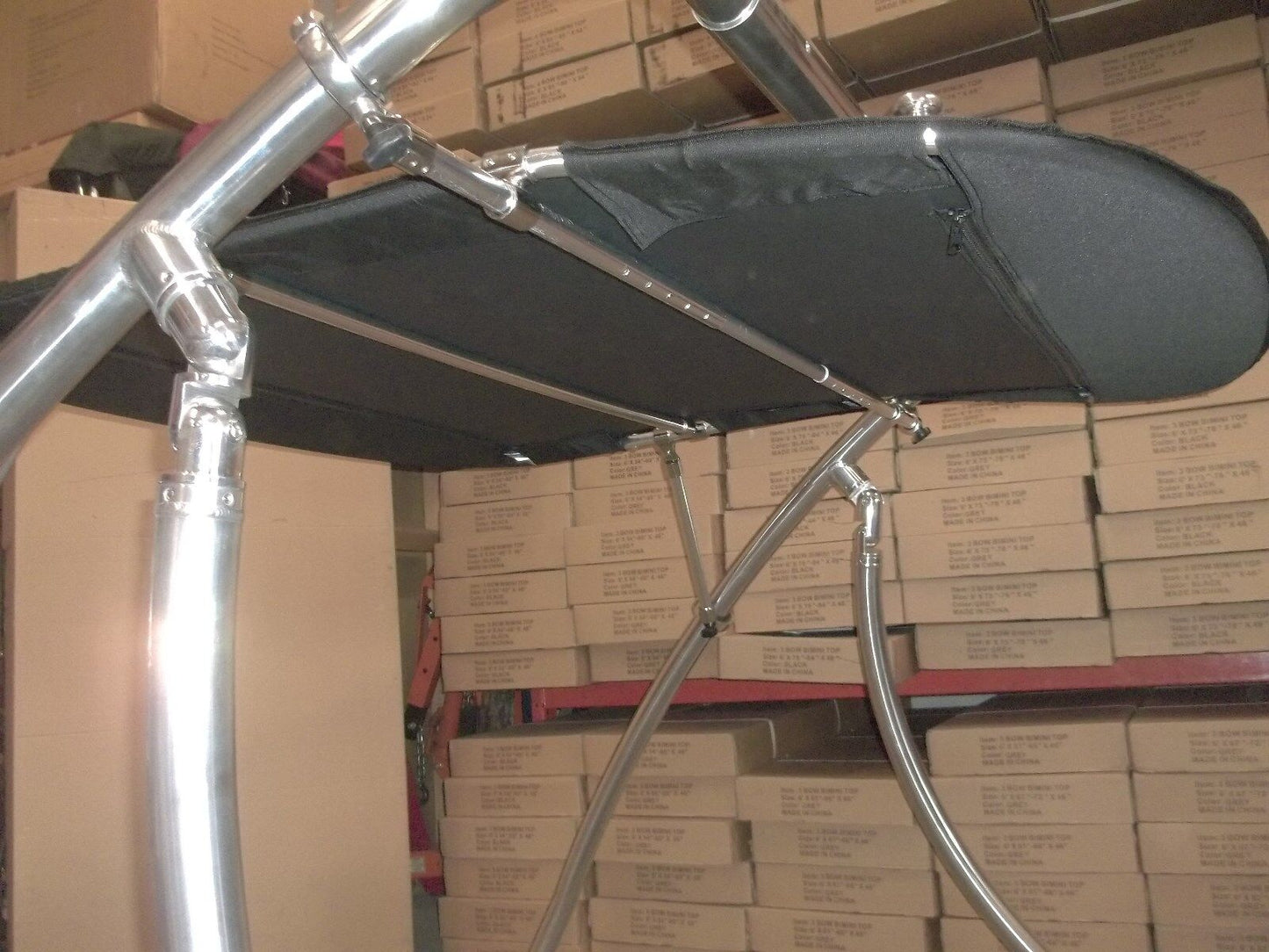 FASWORX Boat Bimini top That mounts on Tower. Shade Canopy That mounts to Round Tower Tube. 60w x 65d