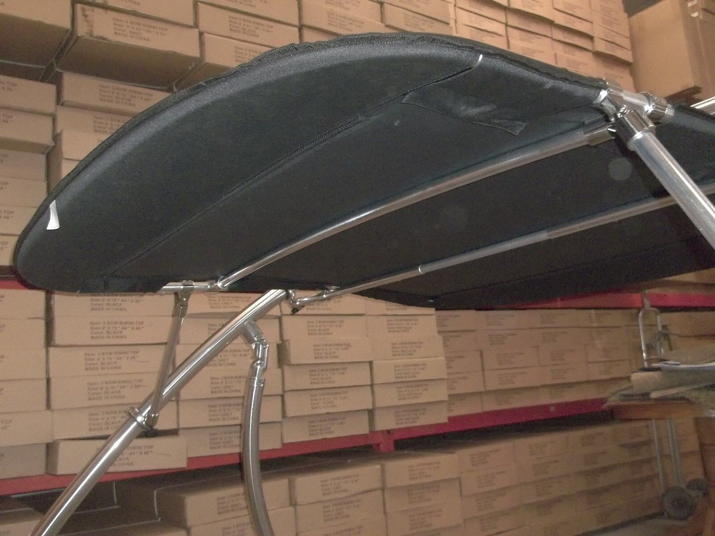 FASWORX Boat Bimini top That mounts on Tower. Shade Canopy That mounts to Round Tower Tube. 60w x 65d