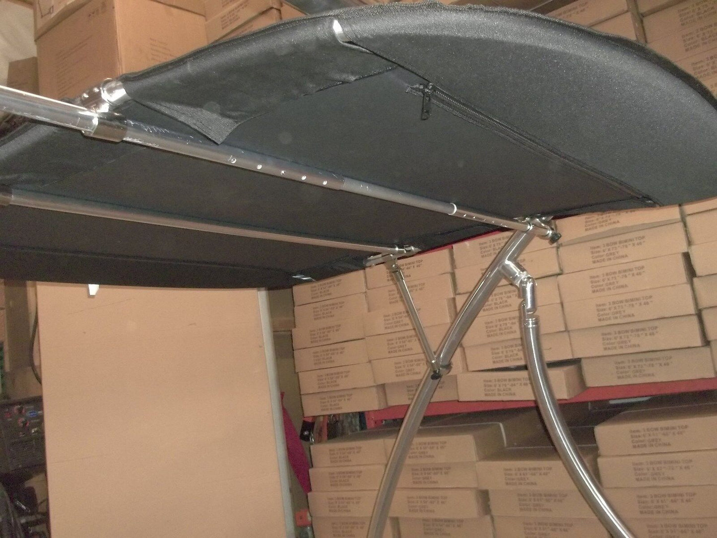 FASWORX Boat Bimini top That mounts on Tower. Shade Canopy That mounts to Round Tower Tube. 60w x 65d