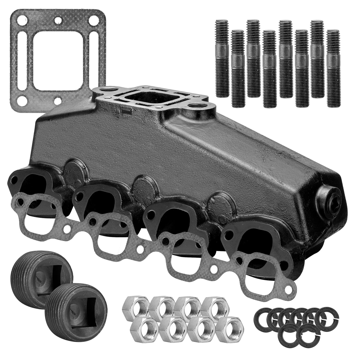 807078T10 Exhaust Manifold for MerCruiser Engines 454/7.4L and 502/8.2L 330 340 Chevy Marine 502 Big Block